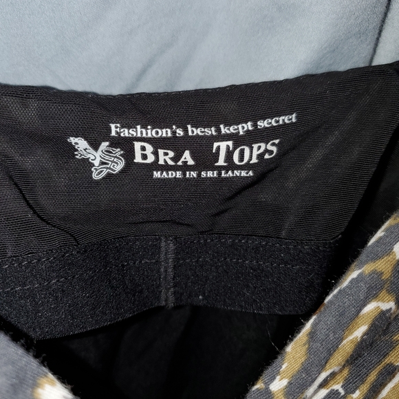 Bra Tops animal print bra black body lightly padded - Picture 3 of 10